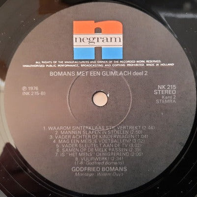 Godfried Bomans - Bomans Met Een Glimlach Deel 2 (LP) 97-45756