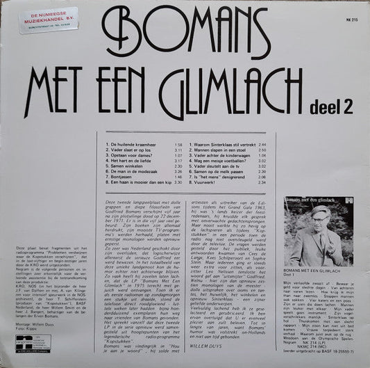 Godfried Bomans - Bomans Met Een Glimlach Deel 2 (LP) 97-40924