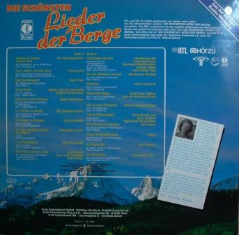 Various - Die Schönsten Lieder Der Berge (LP) Vinyl LP Vinyl Zeer Goed / Hoesje Goed "VINYLSINGLES.NL"