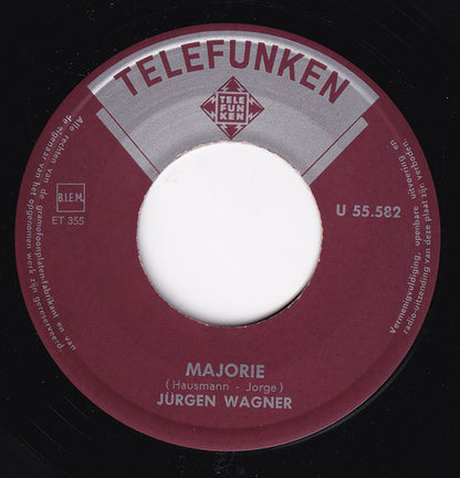 Jürgen Wagner - Majorie Vinyl Singles Vinyl Very Good (VG) <br> Hoes Generic