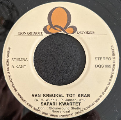 Safari Kwartet - Un N'echte Dweil Vinyl Singles Vinyl Zeer Goed / Hoesje Generic "VINYLSINGLES.NL"