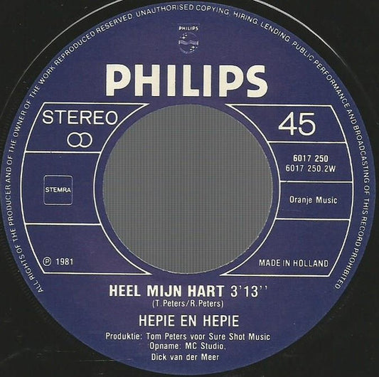 Hepie & Hepie - Ik Heb Alleen Nog Maar Die Foto