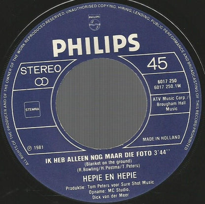 Hepie & Hepie - Ik Heb Alleen Nog Maar Die Foto
