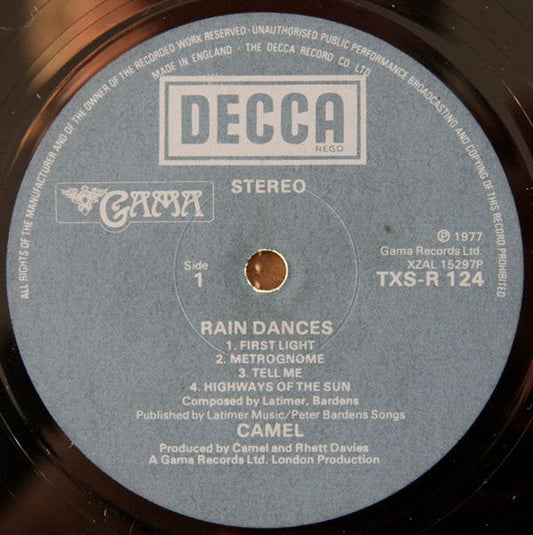 Camel - Rain Dances (LP)