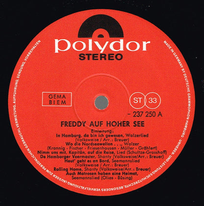Freddy - Auf Hoher See (LP) 48915