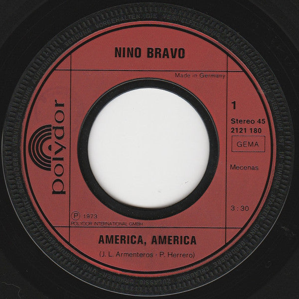 Nino Bravo ‎- América, América 21481 Vinyl Singles Goede Staat