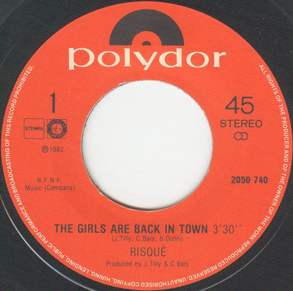 Risqué - The Girls Are Back In Town 33325 12463 35861 Vinyl Singles Goede Staat