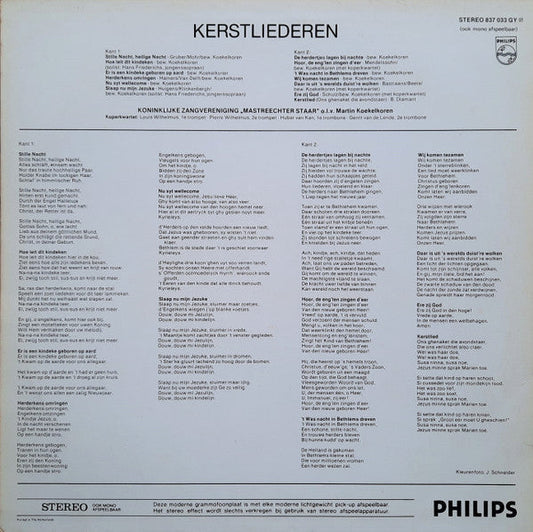 Mastreechter Staar - Stille Nacht, Heilige Nacht (LP) 97-50783