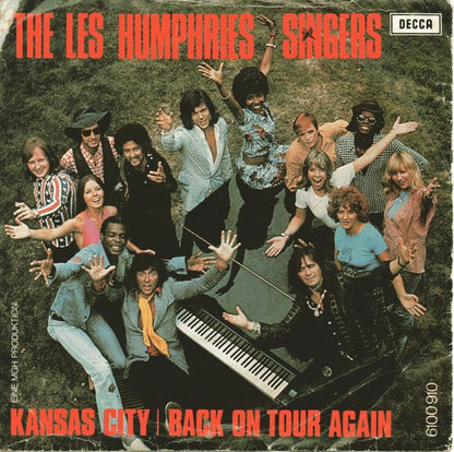 Les Humphries Singers - Kansas City Vinyl Singles Vinyl Very Good (VG) <br> Hoes Good Plus (G+)