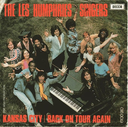 Les Humphries Singers - Kansas City Vinyl Singles Vinyl Very Good (VG) <br> Hoes Good Plus (G+)