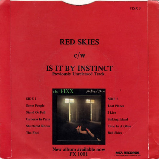 Fixx - Red Skies