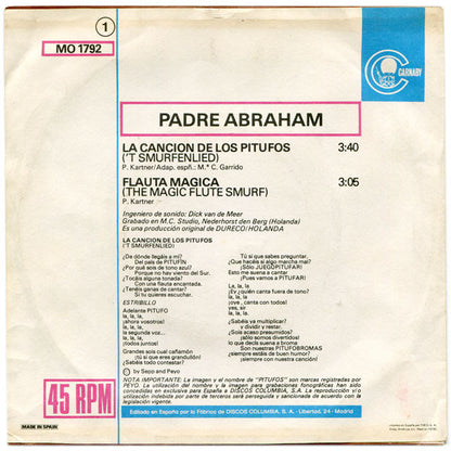 Vader Abraham - La Canción Los Pitufos 19566 Vinyl Singles Zeer Goede Staat