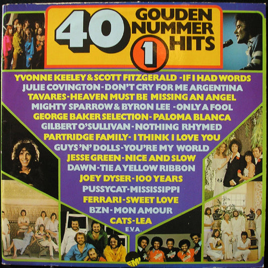 Various - 40 Gouden Nummer 1 Hits (LP) 51180 Vinyl LP Dubbel Goede Staat