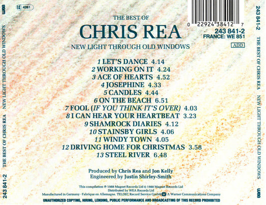 Chris Rea - New Light Through Old Windows (The Best Of Chris Rea) (CD) Compact Disc Goede Staat "VINYLSINGLES.NL"
