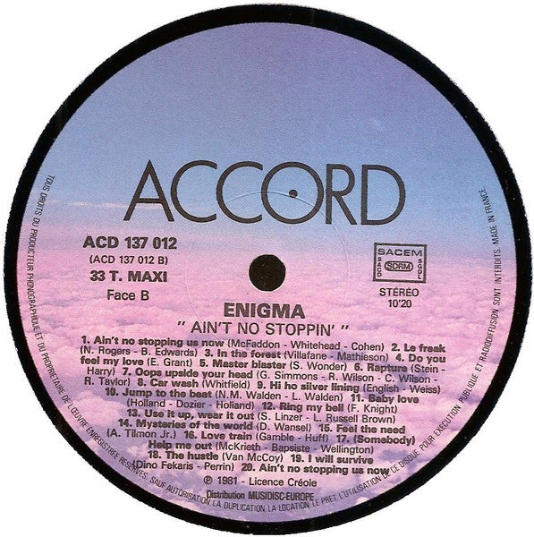 Enigma - Ain't No Stopping (Maxi-Single)