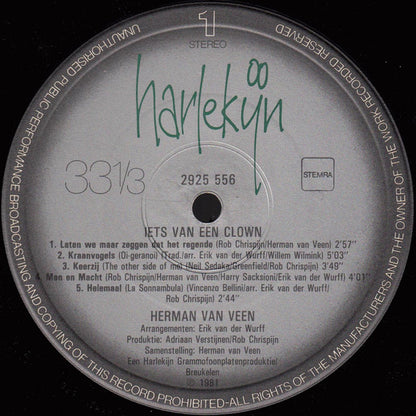 Herman van Veen - Iets Van Een Clown (LP) 51384 Vinyl LP Goede Staat