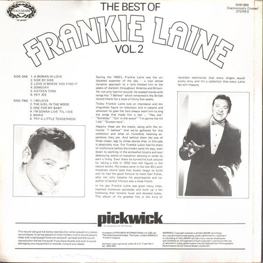 Frankie Laine - The Best Of Frankie Laine Vol.2 (LP) 49618