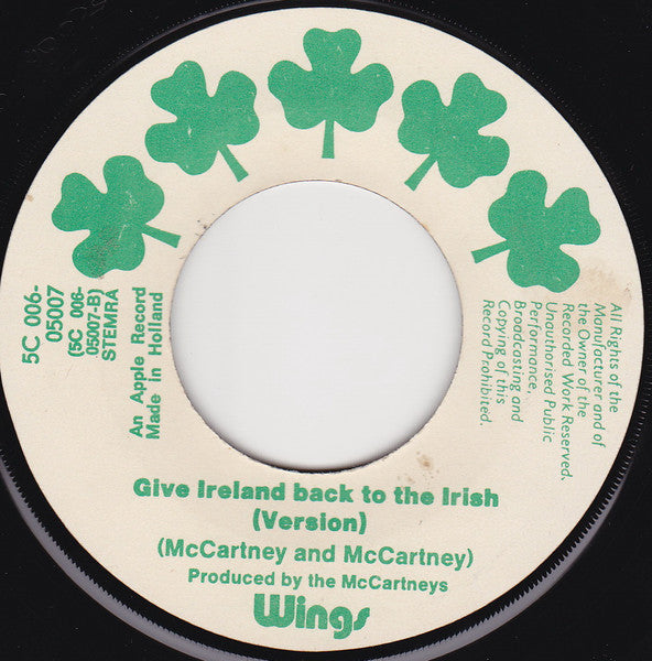 Wings - Give Ireland Back To The Irish 34147 Vinyl Singles VINYLSINGLES.NL