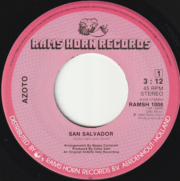 Azoto - San Salvador Vinyl Singles Vinyl Goed / Hoes Generic