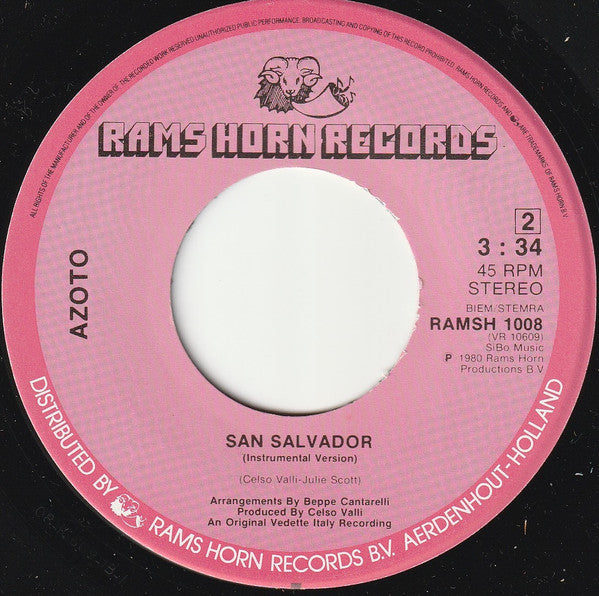 Azoto - San Salvador Vinyl Singles Vinyl Goed / Hoes Generic
