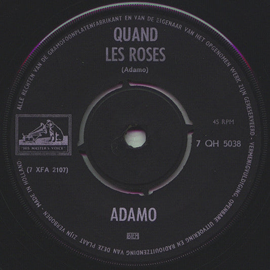 Adamo - Quand Les Roses 39808 Vinyl Singles Goede Staat