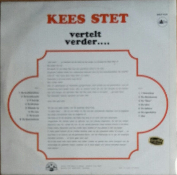 Kees Stet - Kees Stet Vertelt Verder... (LP) 51171 Vinyl LP Goede Staat