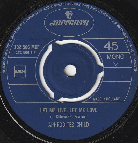 Aphrodite's Child - Let Me Love, Let Me Live 33959 Vinyl Singles VINYLSINGLES.NL