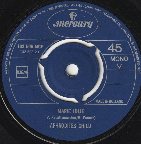 Aphrodite's Child - Let Me Love, Let Me Live 33959 Vinyl Singles VINYLSINGLES.NL