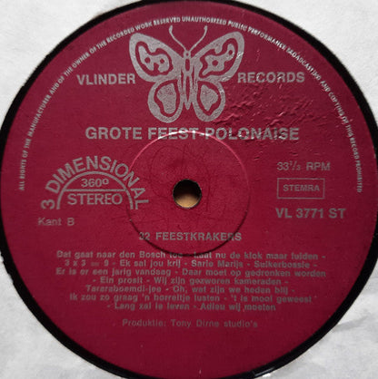 Jaap Valkhoff Orchestra - Grote Feest-Polonaise - 32 Feestkrakers (LP) 97-46879
