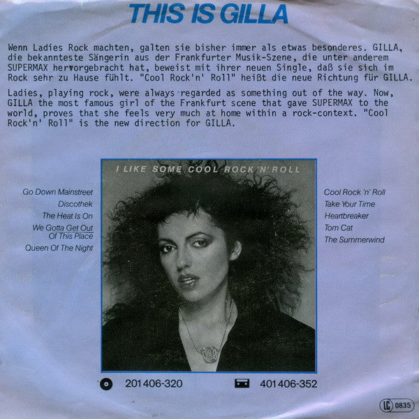 Gilla - Cool Rock 'n' Roll Vinyl Singles Vinyl Zeer Goed / Hoesje Goed "VINYLSINGLES.NL"