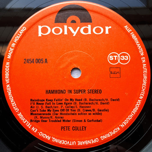 Pete Colley - Hammond In Super Stereo (LP)