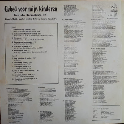 Reinata Heemskerk - Gebed Voor Mijn Kinderen (LP) Vinyl LP Vinyl Very Good (VG) <br> Hoes Good Plus (G+)