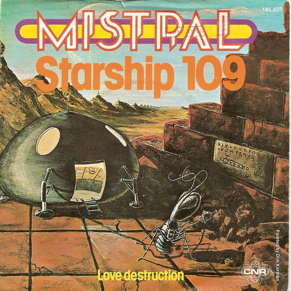 Mistral - Starship Vinyl Singles Vinyl Very Good (VG) <br> Hoes Good Plus (G+)