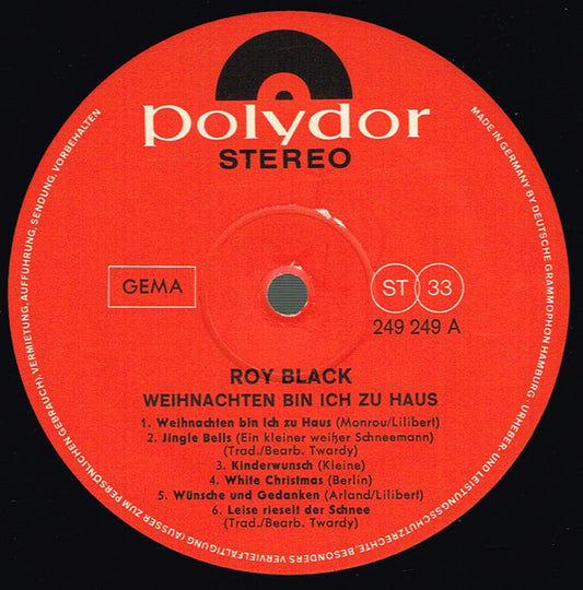 Roy Black - Weihnachten Bin Ich Zu Haus (LP)