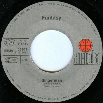 Fantasy - Singerman 33152 Vinyl Singles Goede Staat