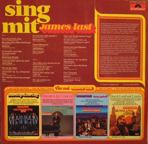 James Last - Sing Mit (LP) 50298 Vinyl LP VINYLSINGLES.NL
