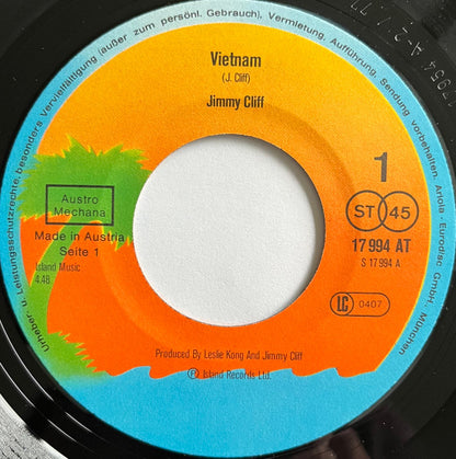 Jimmy Cliff - Vietnam Vinyl Singles Vinyl Very Good (VG) <br> Hoes Generic