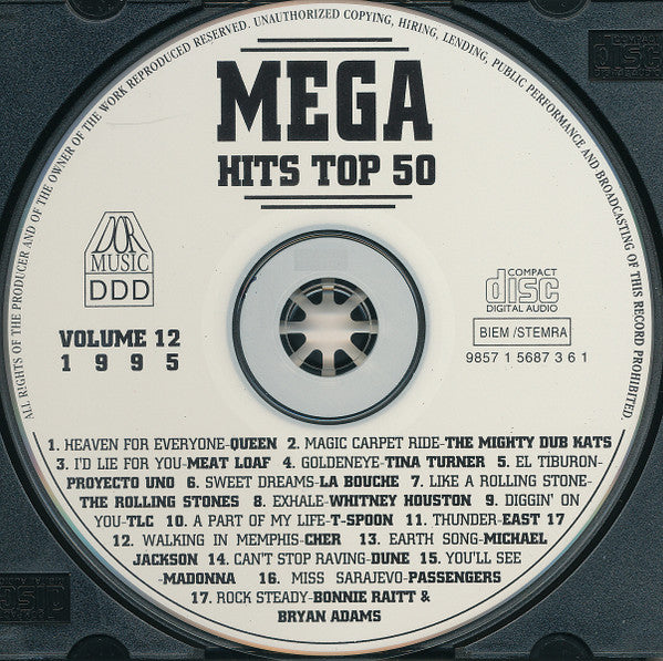 Various - Het Beste Uit De Mega Top ** Van Volume ** (CD) Compact Disc Goede Staat