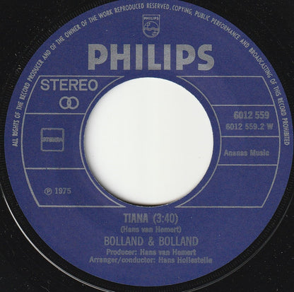 Bolland & Bolland - Holiday 17168 Vinyl Singles Goede Staat