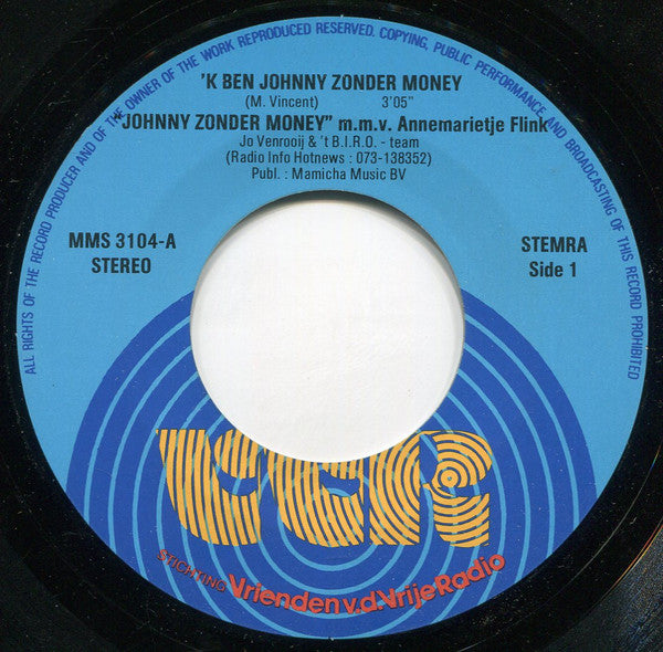 Johnny Zonder Money - 'k Ben Johnny Zonder Money