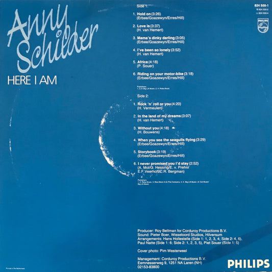 Anny Schilder - Here I Am (LP) Vinyl LP Vinyl Zeer Goed / Hoesje Goed "VINYLSINGLES.NL"