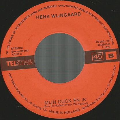 Henk Wijngaard - Kilometervreters (B-Keus) Vinyl Singles Vinyl Goed / Hoes Slecht