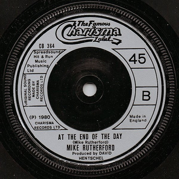 Mike Rutherford - Time And Time Again Vinyl Singles Vinyl Very Good (VG) <br> Hoes Generic