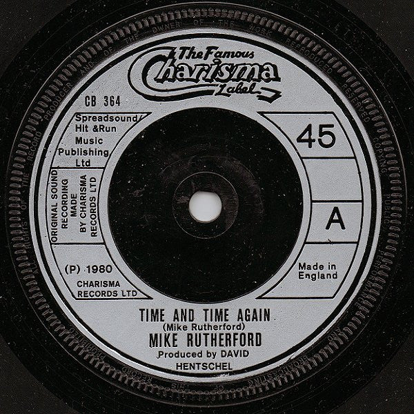 Mike Rutherford - Time And Time Again Vinyl Singles Vinyl Very Good (VG) <br> Hoes Generic