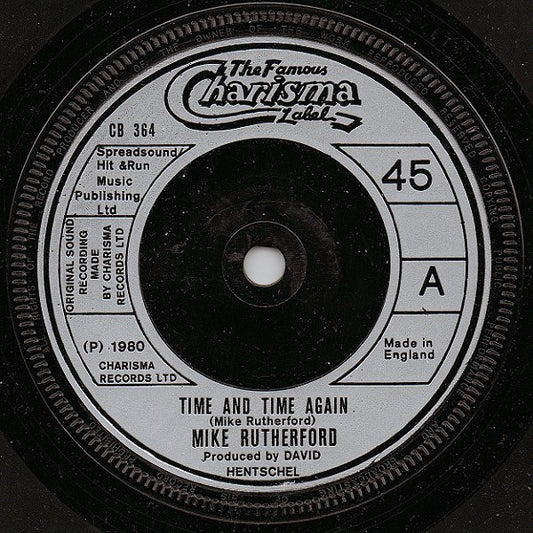 Mike Rutherford - Time And Time Again Vinyl Singles Vinyl Very Good (VG) <br> Hoes Generic