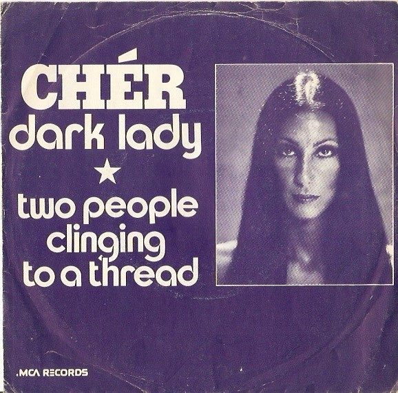Cher - Dark Lady Vinyl Singles Vinyl Very Good (VG) <br> Hoes Good Plus (G+)