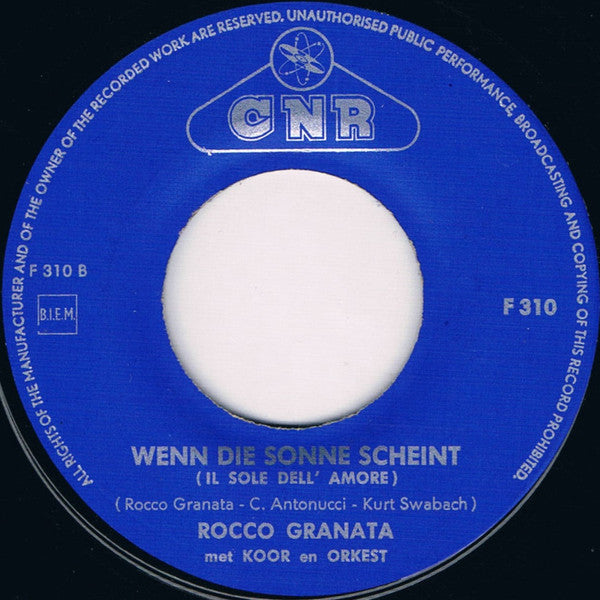 Rocco Granata - Buona Notte Bambino Vinyl Singles Vinyl Very Good (VG) <br> Hoes Generic