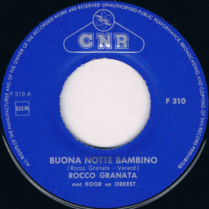 Rocco Granata - Buona Notte Bambino Vinyl Singles Vinyl Very Good (VG) <br> Hoes Generic