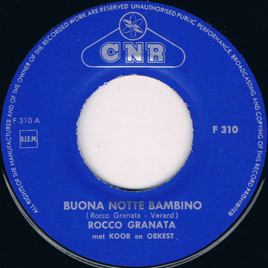 Rocco Granata - Buona Notte Bambino Vinyl Singles Vinyl Goed / Hoes Generic