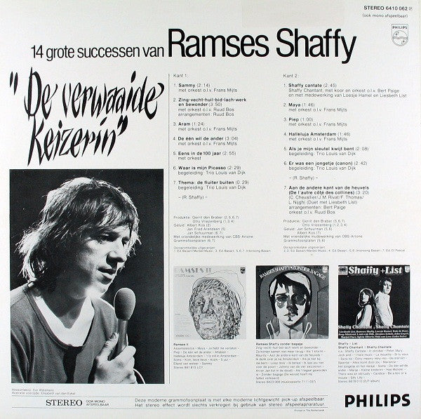 Ramses Shaffy - De Verwaaide Keizerin - 14 Grote Successen Van Ramses Shaffy (LP) 50920 LP Goede Staat